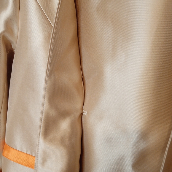 Midnight Velvet Cocktail Party Celebration Topper Jacket Gold Orange 16 - Picture 12 of 16